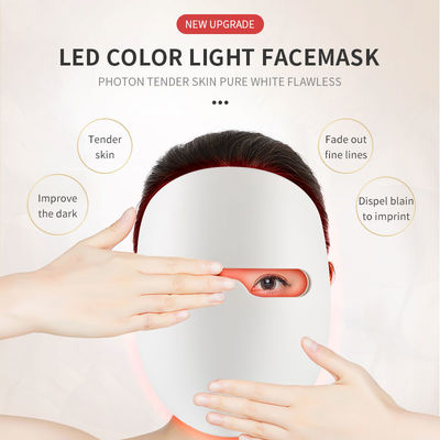 El Kızılötesi 7 Renk LED Işık Fotoğraf Terapisi Yüz Maskesi
